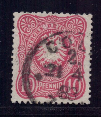 Deutsches Reich Michel Nummer 41 IV PLF gestempelt + geprüft