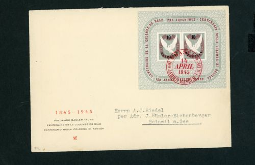 Schweiz Block Nummer 12 FDC Ersttagsbrief