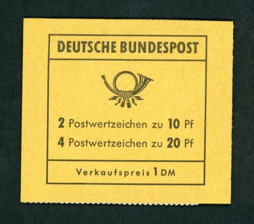 Bund Markenheftchen Michel Nummer 13c postfrisch