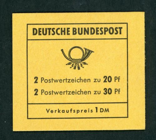 Bund Markenheftchen Michel Nummer 14a postfrisch