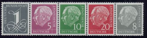 Bund Zusammendruck Michel-Nr. W17yII, W22yII postfrisch