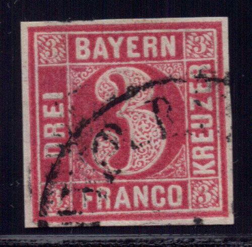 Bayern Michel-Nr. 9 Bahnpost gestempelt
