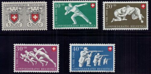 Schweiz, Michel Nr. 545-549, postfrisch