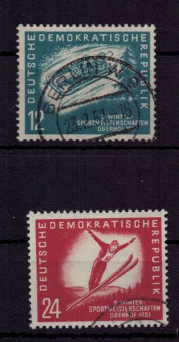 DDR Michel Nummer 280 + 281 gestempelt