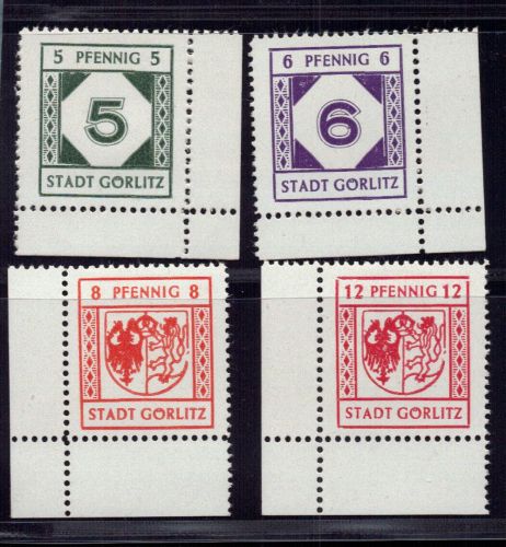 Lokalausgaben Görlitz Michel Nr. 9 - 12x ungebraucht Falz
