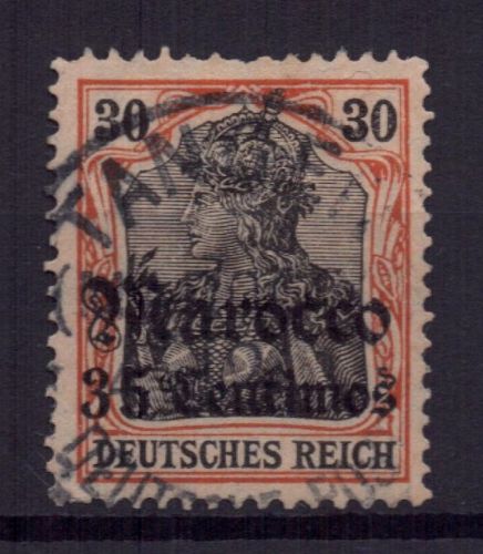 Deutsche Auslandspostämter Marokko Michel-Nr. 39 gestempelt
