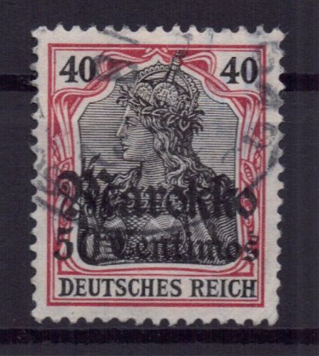Deutsche Auslandspostämter Marokko Michel-Nr. 52 gestempelt