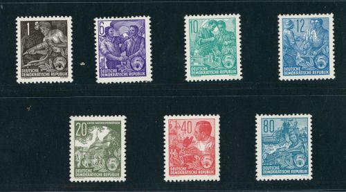 DDR Lot aus Michel Nummer 405y/422y geprüft