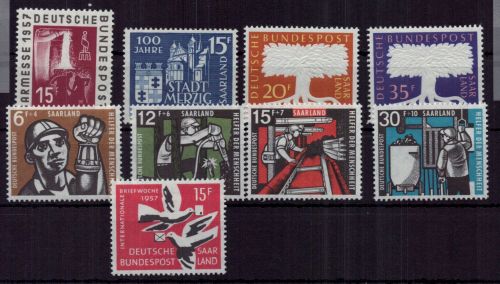 Saargebiet Michel-Nr. 400 - 408 postfrisch