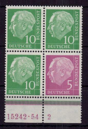 Bund Zusammendruck Michel-Nr. W7 HAN ungebraucht ohne Gummi