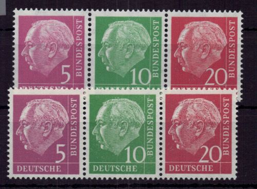 Bund Zusammendruck Michel-Nr. W20 x + W20 y I postfrisch