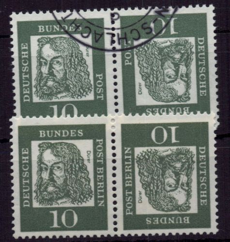 Bund Zusammendruck Michel-Nr. K1 postfrisch und gestempelt