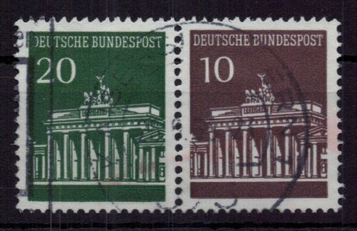 Bund Zusammendruck Michel-Nr. W24 gestempelt