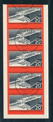 DDR Michel Nummer 805B gestempelt 5er Streifen