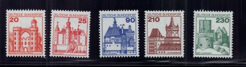 Bund Michel Nummer 995 R - 999 R postfrisch
