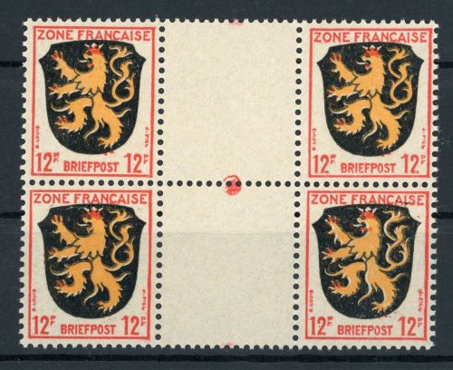 Französische Zone Allg. Ausgabe Michel Nummer 6ZW postfrisch