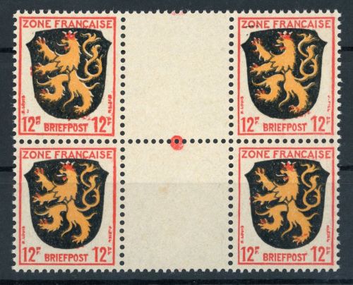 Französische Zone Allg. Ausgabe Michel Nummer 6ZW postfrisch