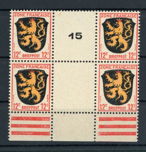 Französische Zone Allg. Ausgabe Michel Nummer 6ZW postfrisch