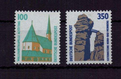 Bund Michel Nummer 1406 uR I + 1407 uR I postfrisch