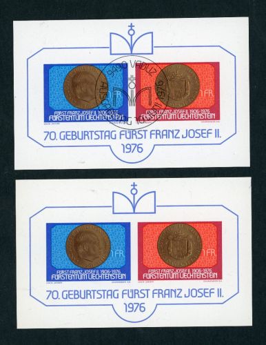 Liechtenstein Michel Nummer Block 10 postfrisch + gestempelt