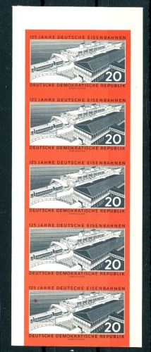 DDR Michel Nummer 805B postfrisch 5er Streifen