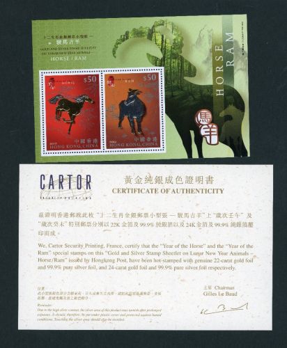 Hongkong Block Nummer 112 postfrisch - Tierkreiszeichen