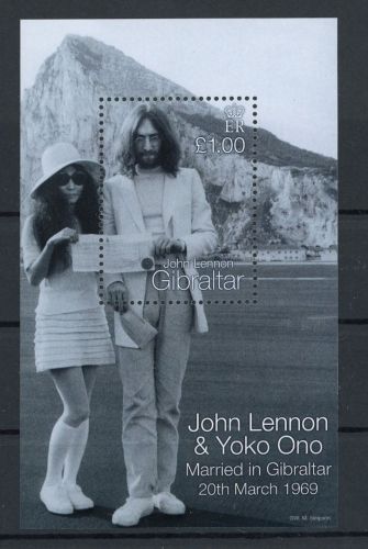 Gibraltar Block Nummer 36 postfrisch John Lennon