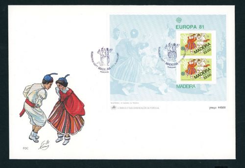 Portugal Madeira Block 2 FDC Europa