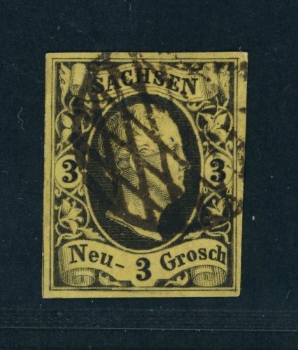 Sachsen Michel-Nr. 6 gestempelt
