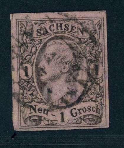 Sachsen Michel Nummer 9 gestempelt