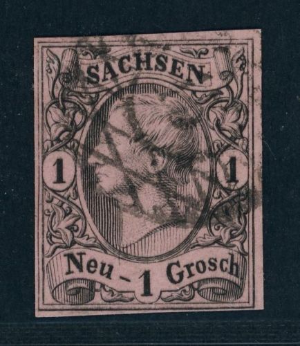 Sachsen Michel Nummer 9 gestempelt