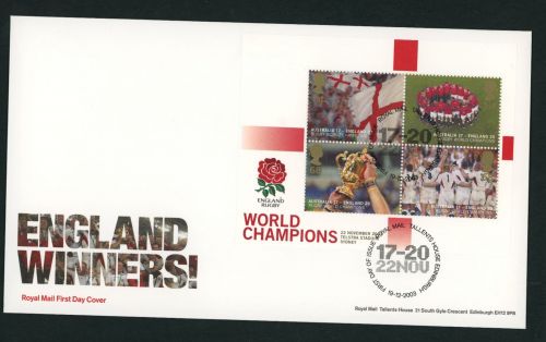 Großbritannien Block 17 FDC Fußball