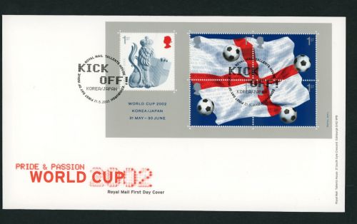 Großbritannien Block 14 FDC Fußball