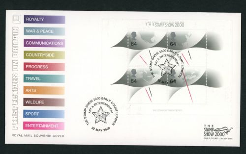 Großbritannien Block 8 I FDC Stamp Show 2000
