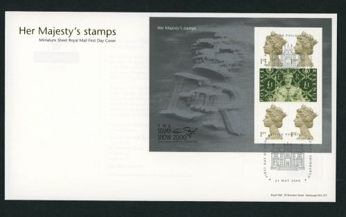 Großbritannien Kleinbogen Nr. 1871 Stamp Show 2000 FDC