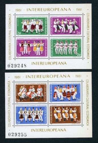 Rumänien Block 178 + 179 postfrisch