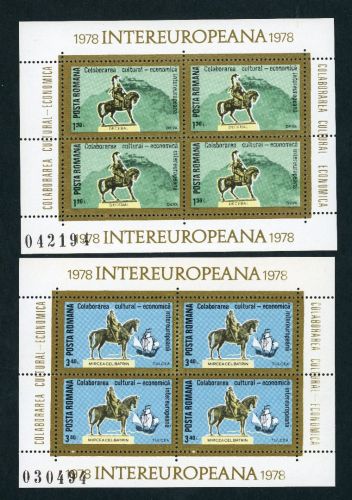 Rumänien Block 151 + 152 postfrisch