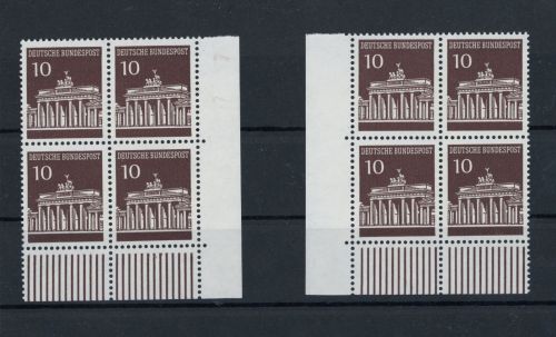Bundesrepublik Michel Nummer 506 postfrisch Lot 4er Bockenecke