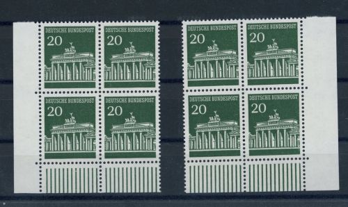 Bundesrepublik Michel Nummer 507 postfrisch Lot 4er Bockenecke