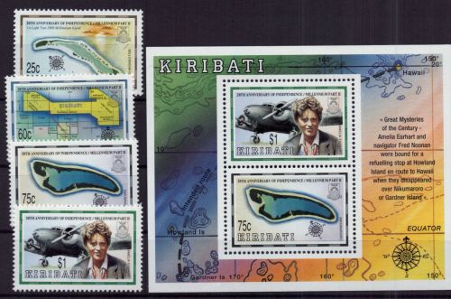 Kiribati Michel-Nr. 801 - 804 + Block 40 postfrisch