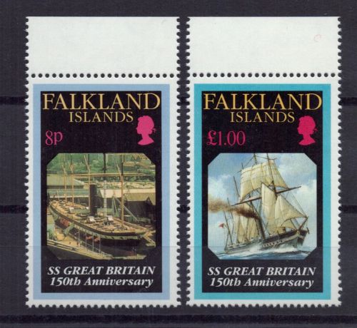 Falklandinseln Michel Nummer 592 - 593 postfrisch Schiffe
