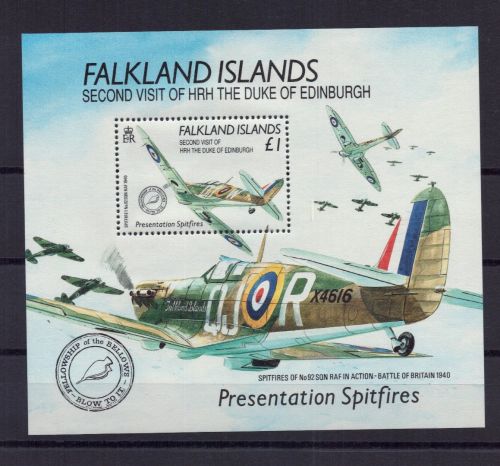Falklandinseln Block 8 postfrisch Flugzeug