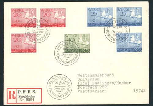 Schweden FDC Michl Nr. 413 - 415