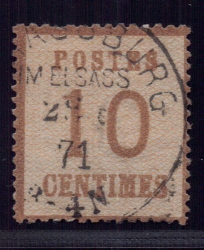 Nordeutscher Bund OPD-Bezirke Elsass + Lothringen Mi.Nr. 5Id gestempelt geprüft