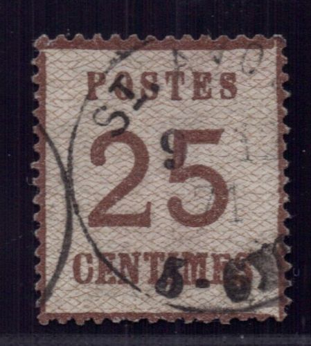 Nordeutscher Bund OPD-Bezirke Elsass + Lothringen Mi.Nr. 7Ib gestempelt geprüft