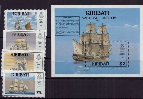 Kiribati Michel-Nr. 561 - 564 + Block 18 postfrisch