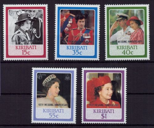 Kiribati Michel-Nr. 497 - 501 postfrisch