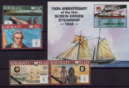 Kiribati Michel-Nr. 506 - 509 + Block 14 postfrisch