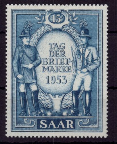 Saarland Michel Nummer 342 postfrisch