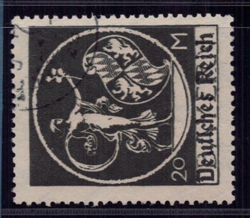 Dt. Reich Michel Nummer 138 II, "R" ohne Einkerbung, gestempelt und geprüft